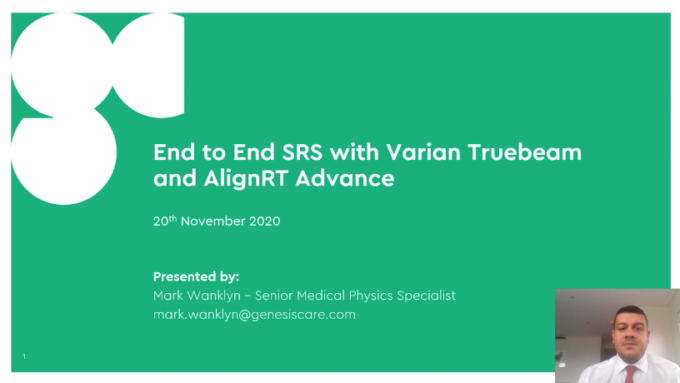 End to End SRS with Varian Truebeam
